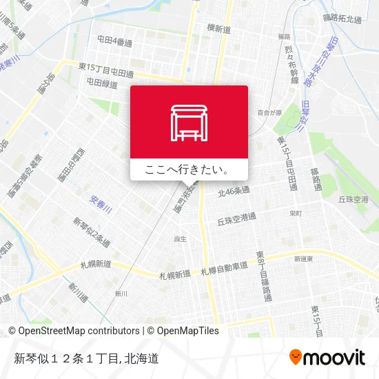 新琴似１２条１丁目地図