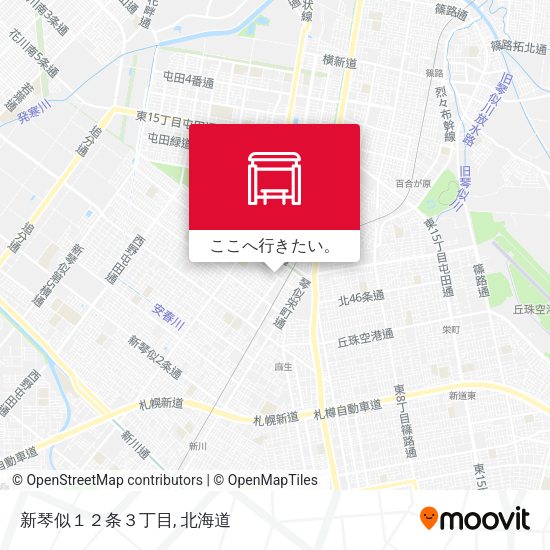 新琴似１２条３丁目地図