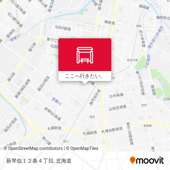 新琴似１２条４丁目地図