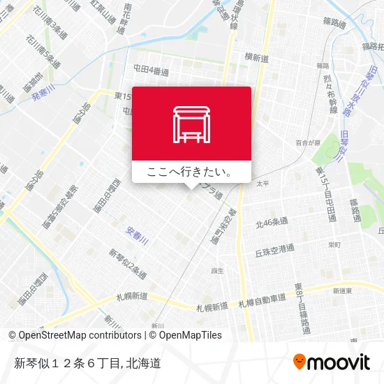 新琴似１２条６丁目地図