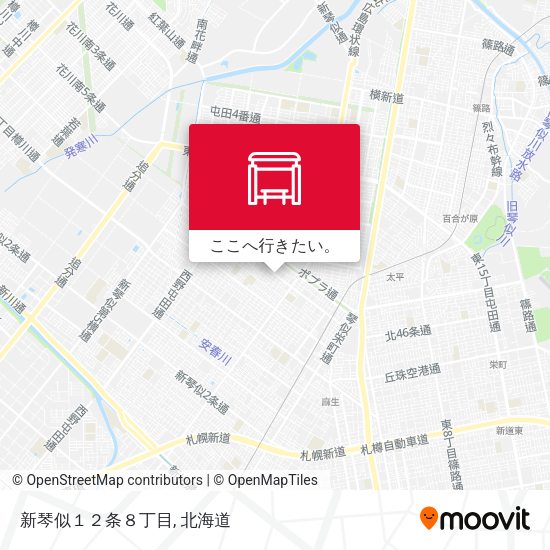 新琴似１２条８丁目地図