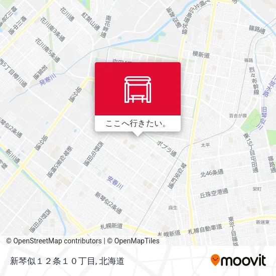 新琴似１２条１０丁目地図