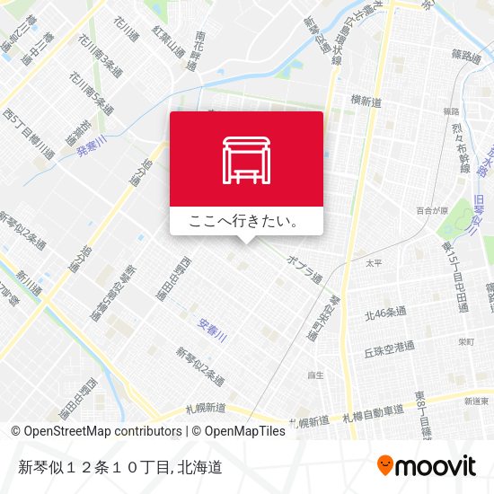 新琴似１２条１０丁目地図