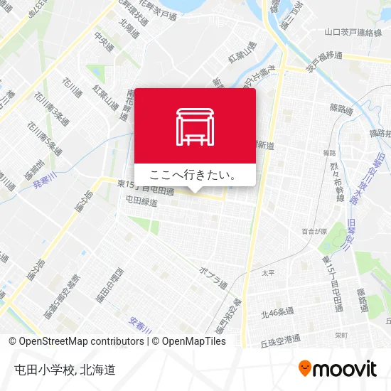 屯田小学校地図