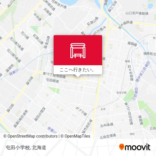 屯田小学校地図
