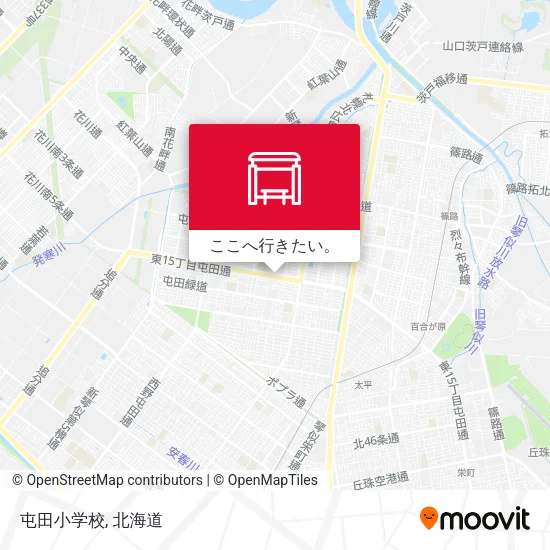 屯田小学校地図