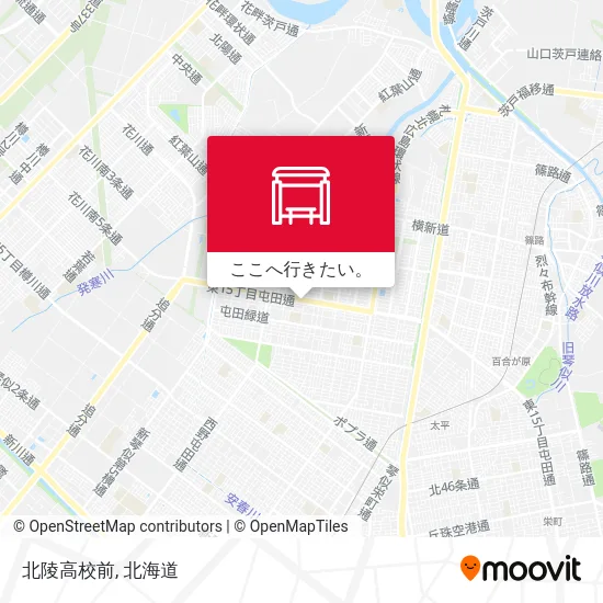 北陵高校前地図