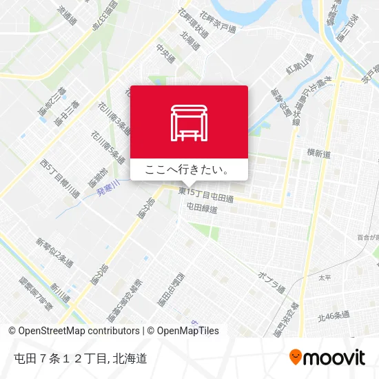 屯田７条１２丁目地図