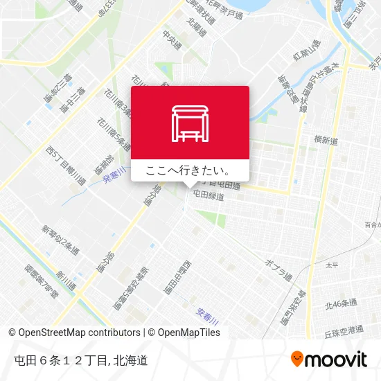 屯田６条１２丁目地図