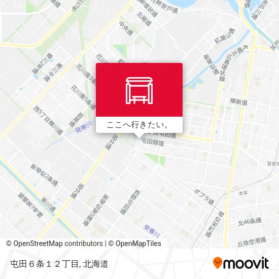 屯田６条１２丁目地図