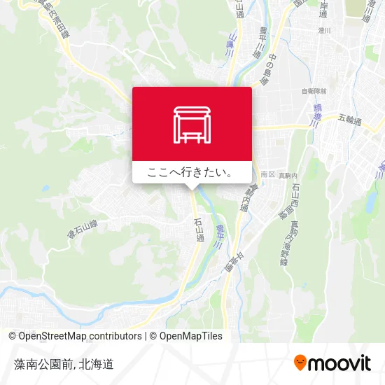 藻南公園前地図