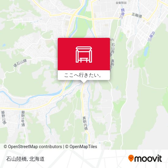 石山陸橋地図