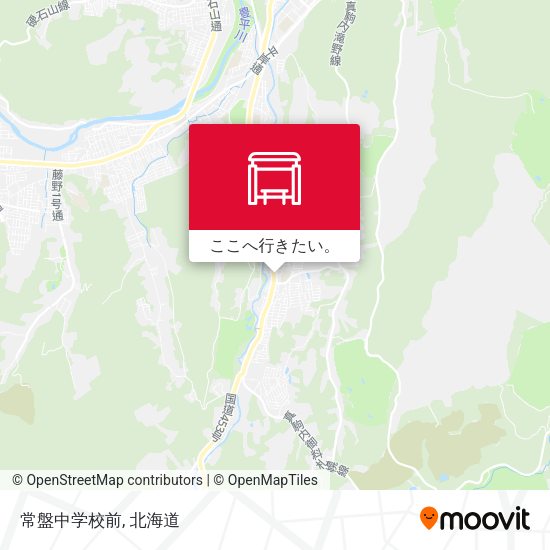 常盤中学校前地図
