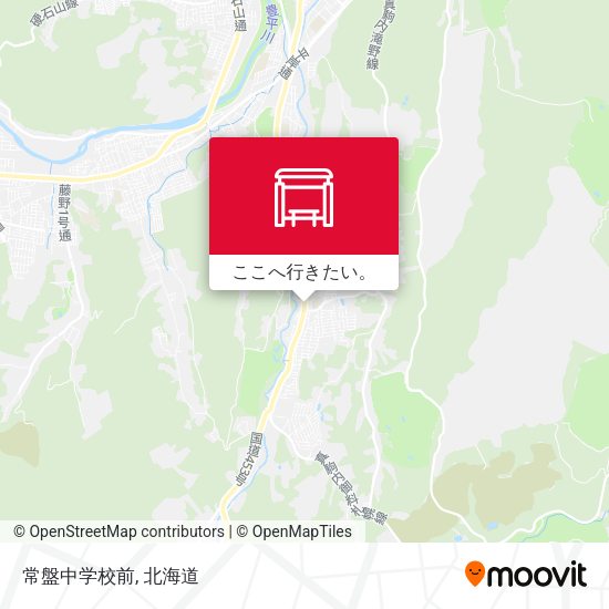 常盤中学校前地図