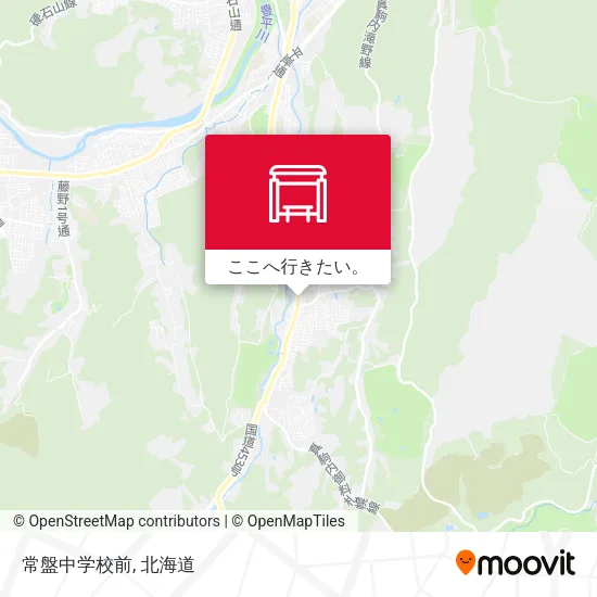 常盤中学校前地図