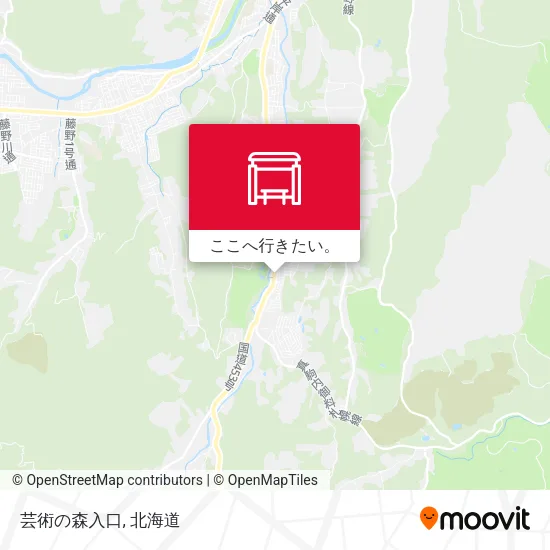 芸術の森入口地図