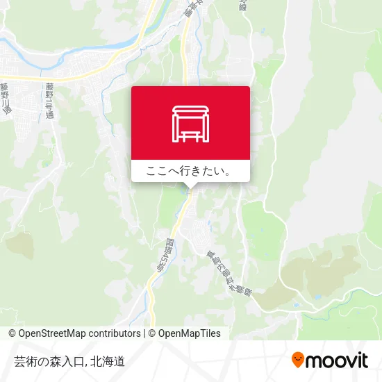 芸術の森入口地図