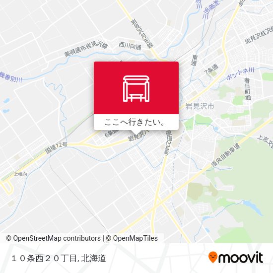 １０条西２０丁目地図