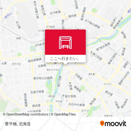 豊平橋地図