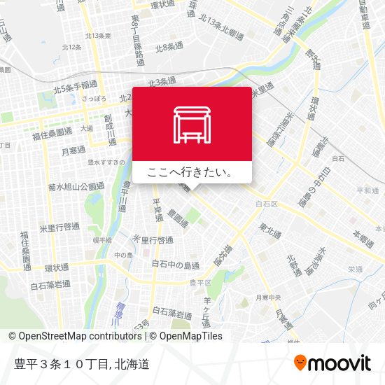 豊平３条１０丁目地図