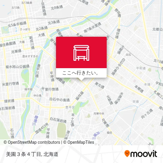 美園３条４丁目地図