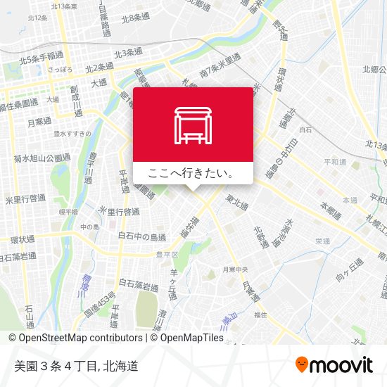 美園３条４丁目地図