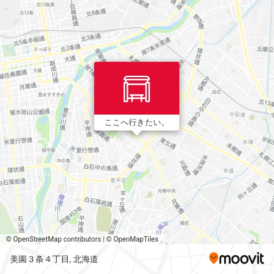 美園３条４丁目地図