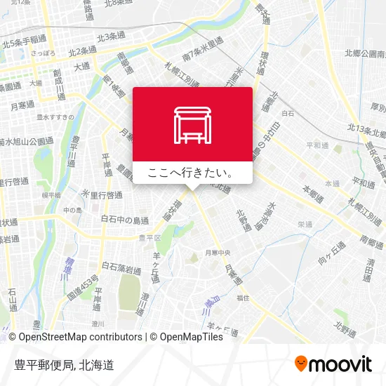 豊平郵便局地図