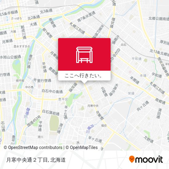 月寒中央通２丁目地図