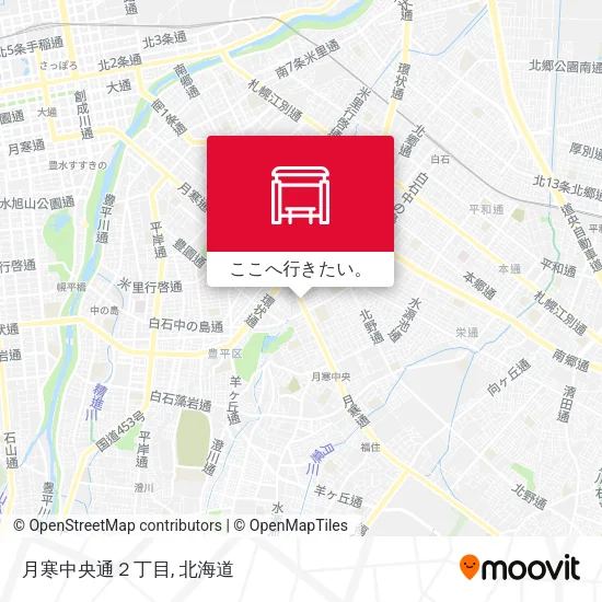 月寒中央通２丁目地図