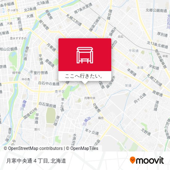月寒中央通４丁目地図