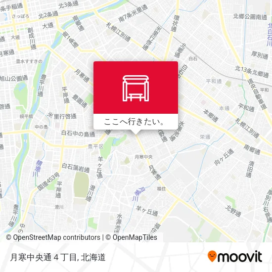 月寒中央通４丁目地図