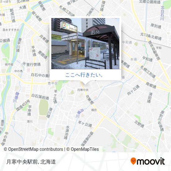 月寒中央駅前地図