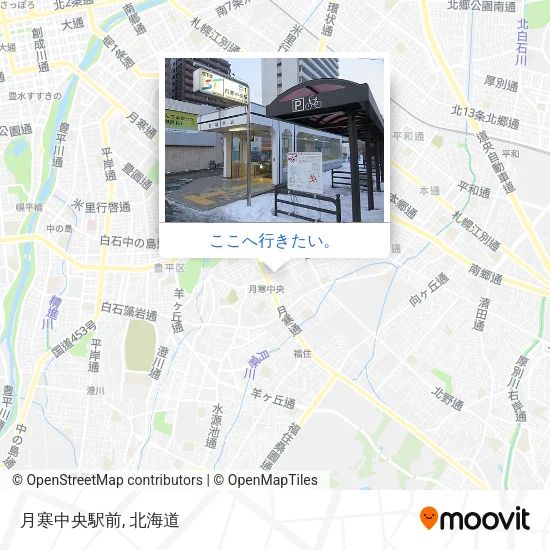 月寒中央駅前地図