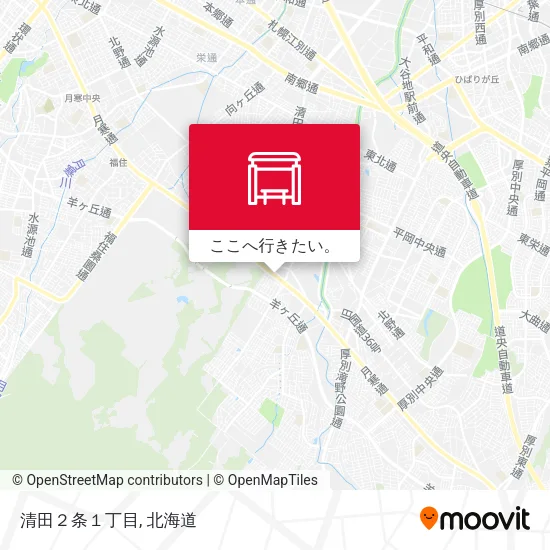 清田２条１丁目地図