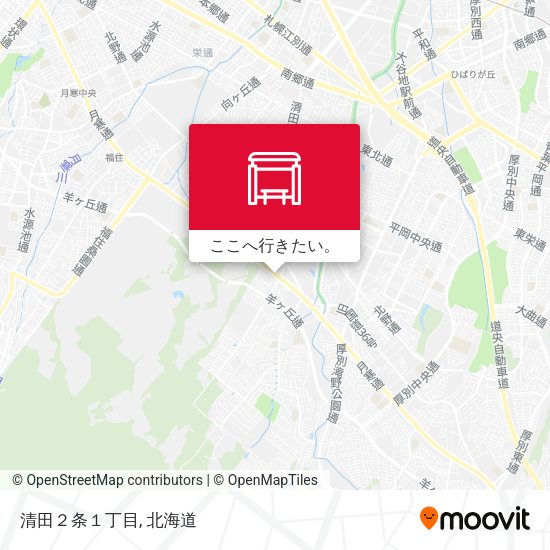 清田２条１丁目地図