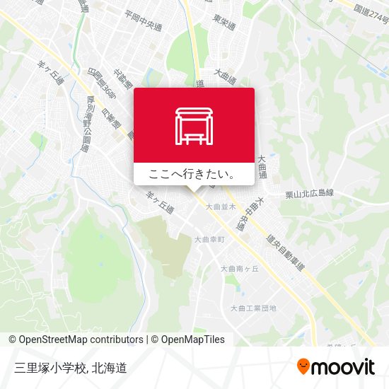 三里塚小学校地図