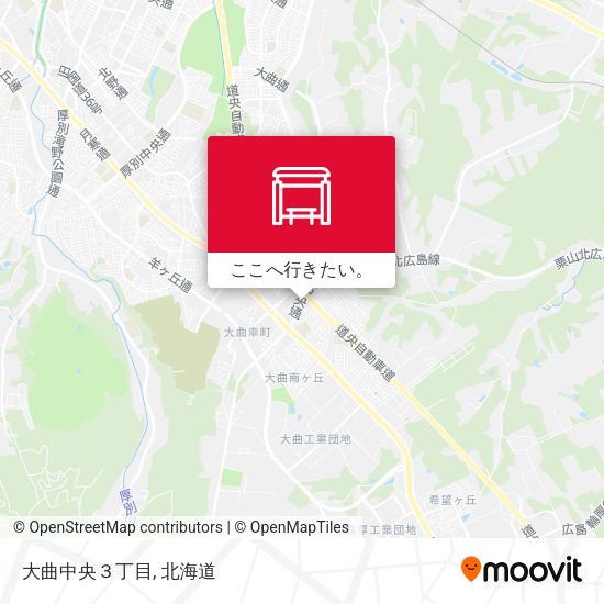 大曲中央３丁目地図