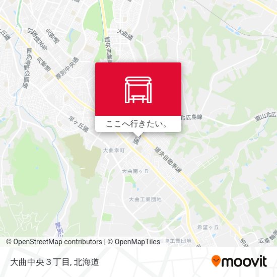 大曲中央３丁目地図