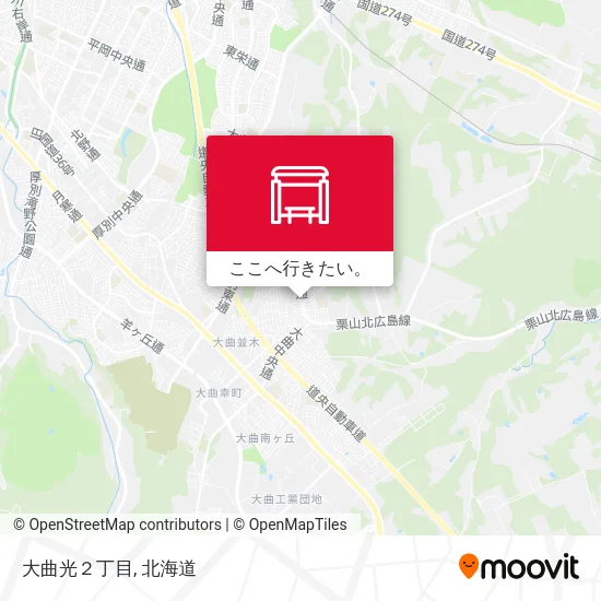 大曲光２丁目地図