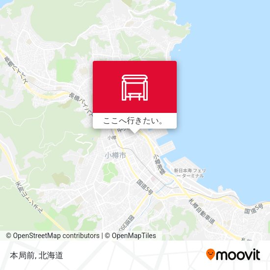 本局前地図