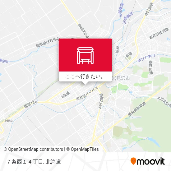 ７条西１４丁目地図