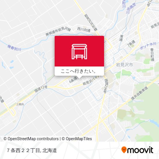 ７条西２２丁目地図
