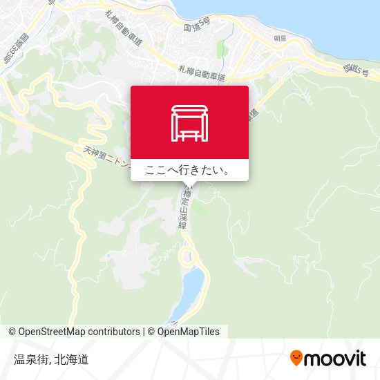 温泉街地図
