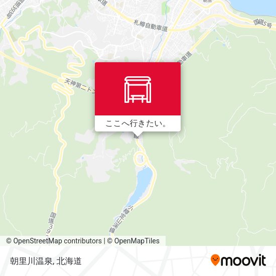 朝里川温泉地図