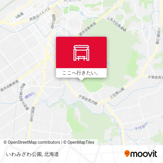 いわみざわ公園地図