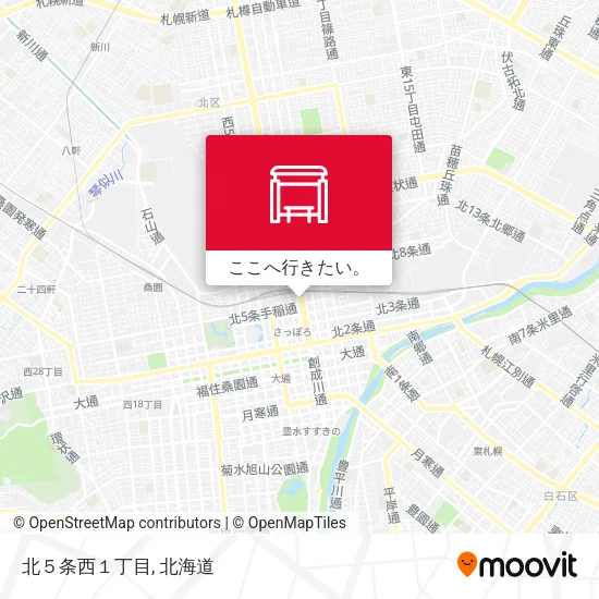 北５条西１丁目地図
