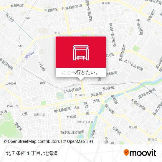 北７条西１丁目地図