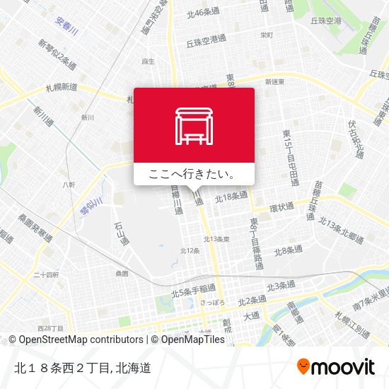北１８条西２丁目地図