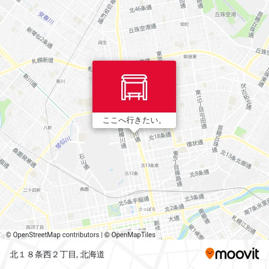 北１８条西２丁目地図